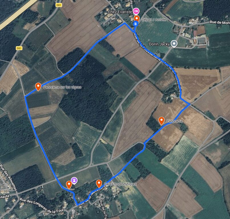 Itinéraire de promenade