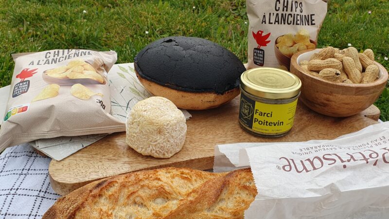 Base de la planche, avec produits régionaux